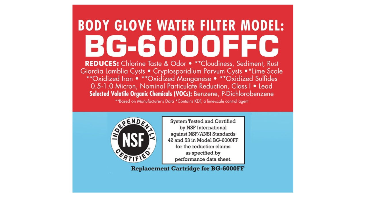 Water Inc WI-BG6000FFC Full Flow Replacement Cartridge