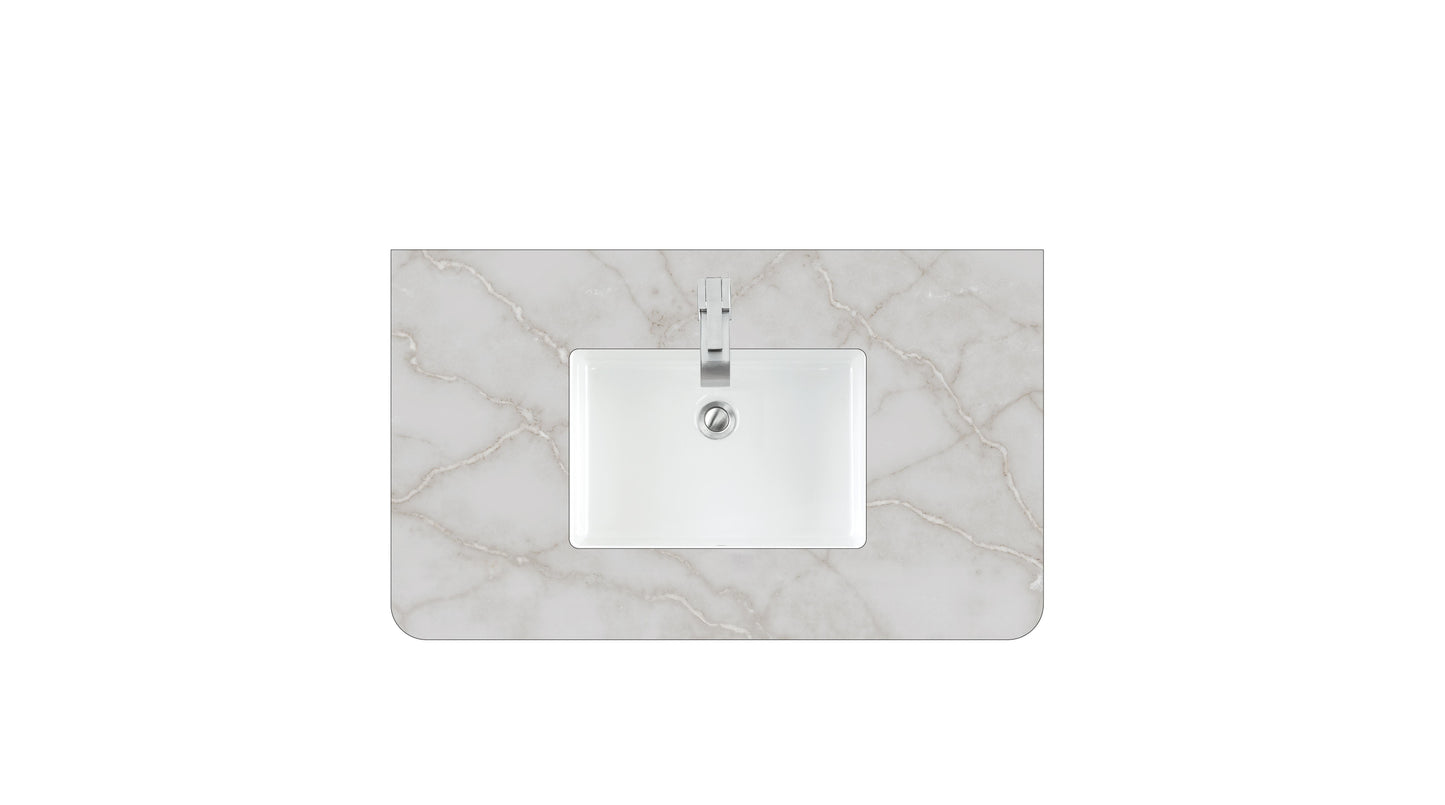 James Martin 060-S36RC-SNK 36" Single Radius Cut Top, 3 CM With Sink - Parent