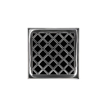 Load image into Gallery viewer, Infinity Drain XD 4-2A 4” x 4” XD 4 - Strainer - Criss-Cross Pattern &amp; 2&quot; Throat w/ABS Drain Body 2” Outlet