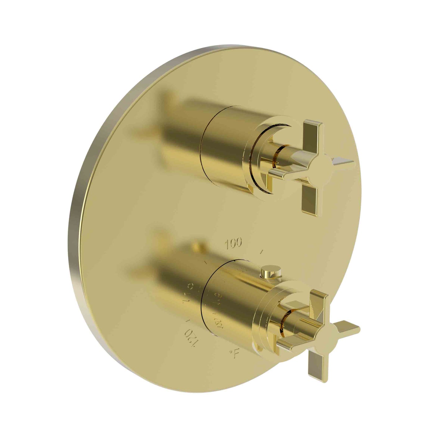 Newport Brass 3-3333TR Tolmin 1/2" Round Thermostatic Trim Plate with Handle - Parent