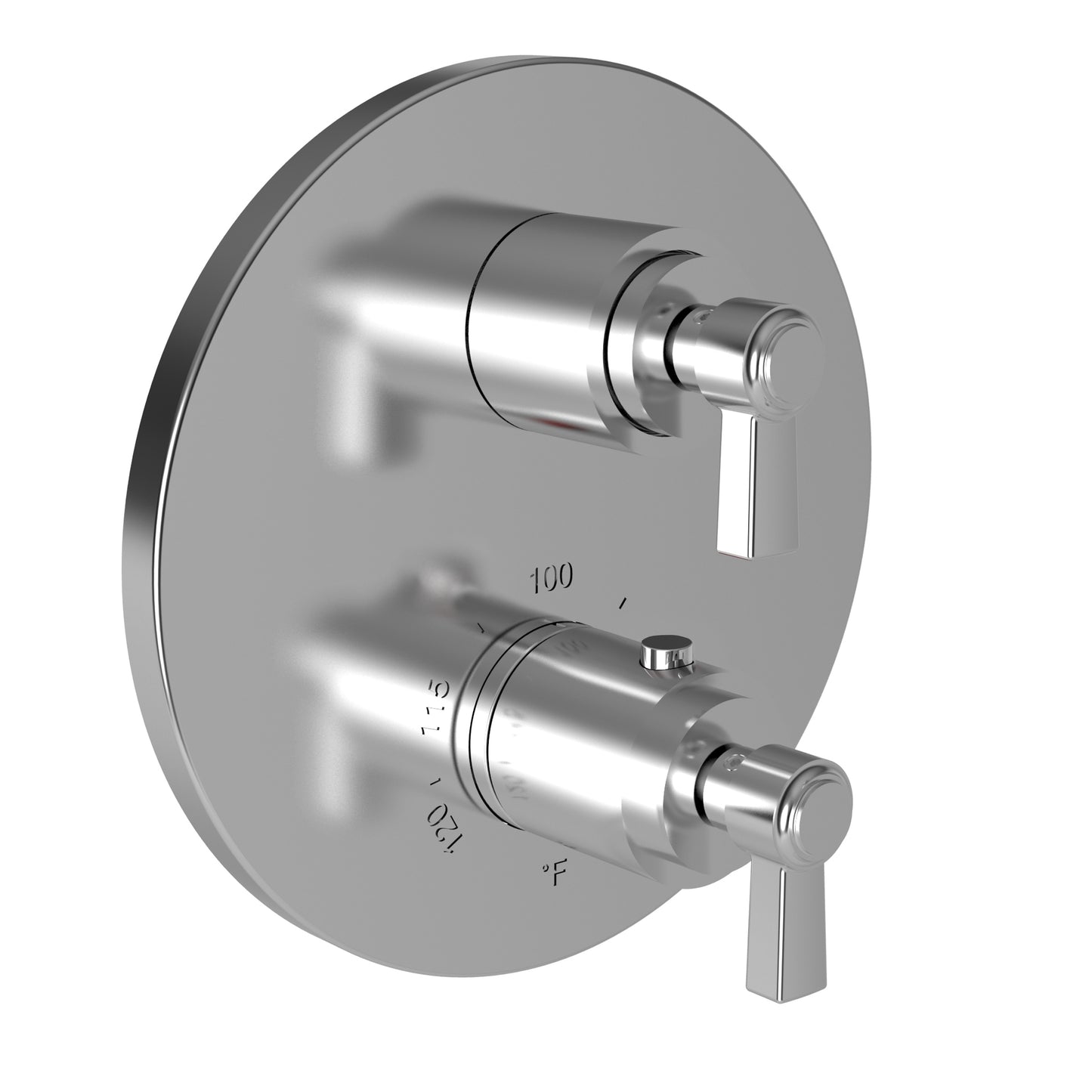 Newport Brass 3-1623TR Miro 1/2" Round Thermostatic Trim Plate with Handle