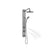 Pulse 1021-SSB Aloha ShowerSpa Shower System Silver Stainless Steel