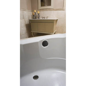 Geberit 150-176 Bathtub Drain With Turncontrol Handle Actuation, Rough-In Unit 17-24 Pp With Ready-To-Fit-Set Trim Kit