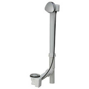 Geberit 150-156 Bathtub Drain With Turncontrol Handle Actuation, Rough-In Unit 17-24 Pp With Ready-To-Fit-Set Trim Kit