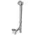 Geberit 150-176 Bathtub Drain With Turncontrol Handle Actuation, Rough-In Unit 17-24 Pp With Ready-To-Fit-Set Trim Kit