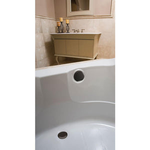 Geberit 151-551 Ready-To-Fit-Set Trim Kit, For Bathtub Drain With Turncontrol Handle Actuation