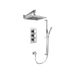 Isenberg Serie 160 160.7200 Two Output Shower Set With Shower Head, Hand Held And Slide Bar