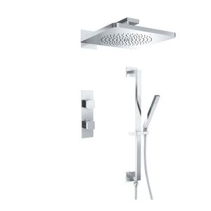 Isenberg Serie 196 196.7350 Two Output Shower Set With Shower Head, Hand Held And Slide Bar