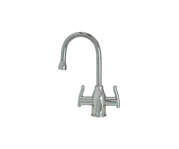 Mountain Plumbing MT1801-NL Francis Anthony Collection Hot & Cold Water Faucet with Modern Curved Body & Handles
