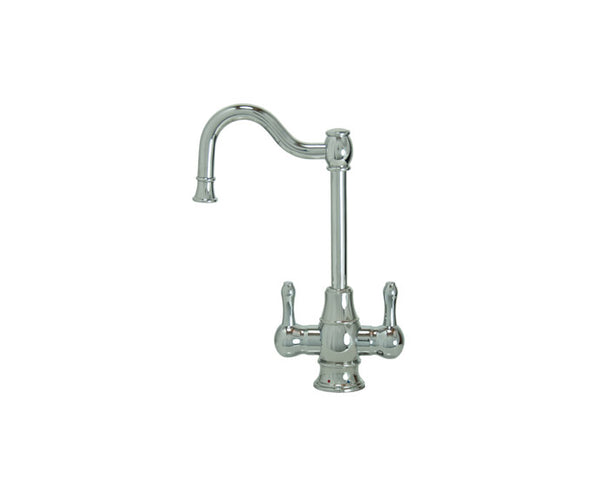 Mountain Plumbing MT1871-NL Francis Anthony Hot & Cold Water Faucet w/Traditional Double Curved Body & Curved Handles