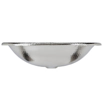 Load image into Gallery viewer, Thompson Traders 2OBC-BRN Rennovations Bath Brushed Nickel Matisse Oval Handcrafted Hammered Nickel Lifetime Finish