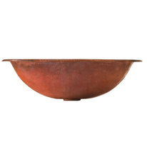 Load image into Gallery viewer, Thompson Traders 2OP Rennovations Bath Fired Copper Matisse Oval Handcrafted Copper Fired Copper
