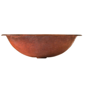 Thompson Traders 2OP Rennovations Bath Fired Copper Matisse Oval Handcrafted Copper Fired Copper