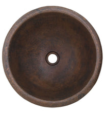 Load image into Gallery viewer, Thompson Traders 2RP-BC Rennovations Bath Black Copper Alder  Round Handcrafted Copper  Black Copper