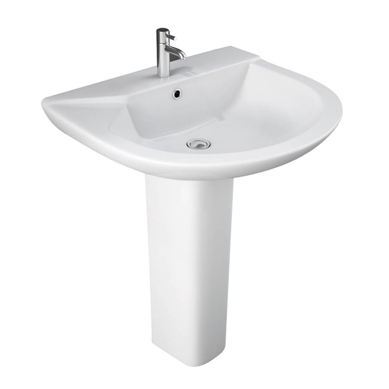 Barclay 3-431WH Anabel 630 Pedestal Lavatory 1 - Hole  - White