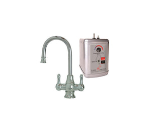 Mountain Plumbing MT1851DIY-NL Francis Anthony Hot & Cold Water Faucet & Little Gourmet Hot Water Tank