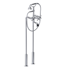 Load image into Gallery viewer, Rubinet 3FRVC Floor Mount Tub Filler With Hand Held Shower