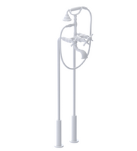 Load image into Gallery viewer, Rubinet 3FRVC Floor Mount Tub Filler With Hand Held Shower