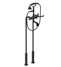 Load image into Gallery viewer, Rubinet 3FRVL Floor Mount Tub Filler With Hand Held Shower