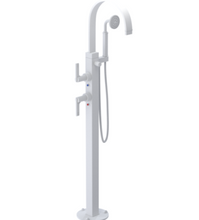 Load image into Gallery viewer, Rubinet 3GRTL Floor Mount Tub Filler with Hand Held Shower