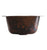 Thompson Traders 3SBC Rennovations Bath Picasso Square Flat Bottom Handcrafted Copper  Black Copper