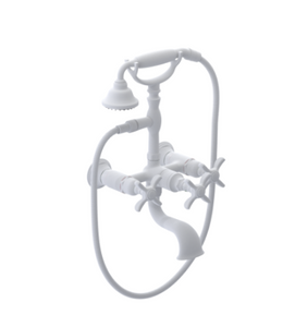 Rubinet 3WRVC Wall Mount Tub Filler With Hand Held Shower