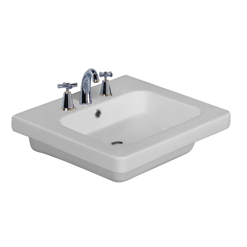 Barclay 4-1068WH Resort 500 Wall - Hung Basin - 8 Widespread - White