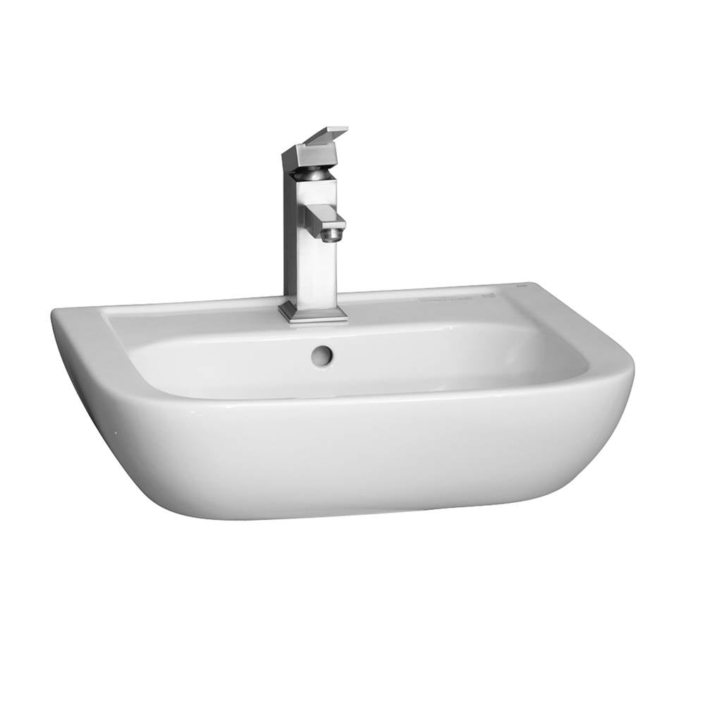 Barclay 4-2011WH Caroline 550 Wall - Hung Basin - 1 Hole  - White