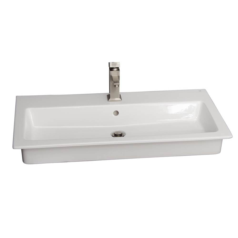 Barclay 4-2061WH Harmony 35 Drop - in wash basin 1 - Hole  - White