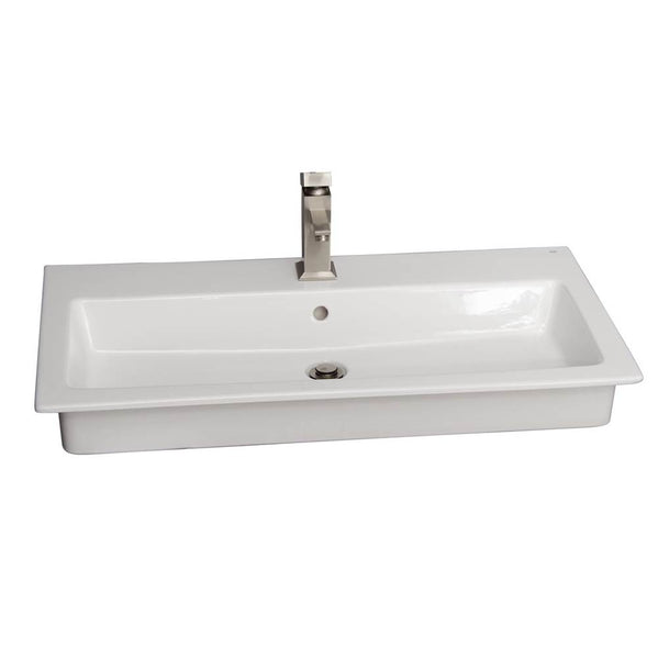 Barclay 4-2061WH Harmony 35 Drop - in wash basin 1 - Hole  - White