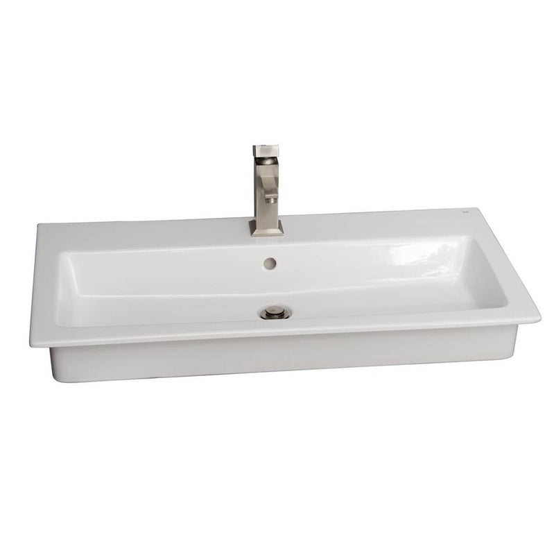 Barclay 4-2071WH Harmony 47 Drop - in wash basi1 - Hole  - White