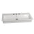 Barclay 4-2068WH Harmony 35 Drop - in wash Basin 8 Widespread  - White