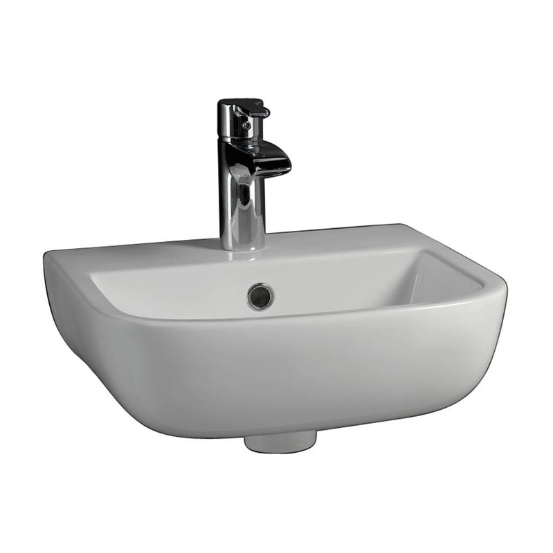 Barclay 4-221WH Series 600 Large Wall Hung 20 - 1/2 1 - Hole  - White