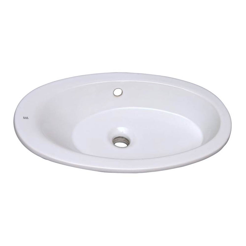 Barclay 4-327WH Infinity Drop - In Basin 22  - White