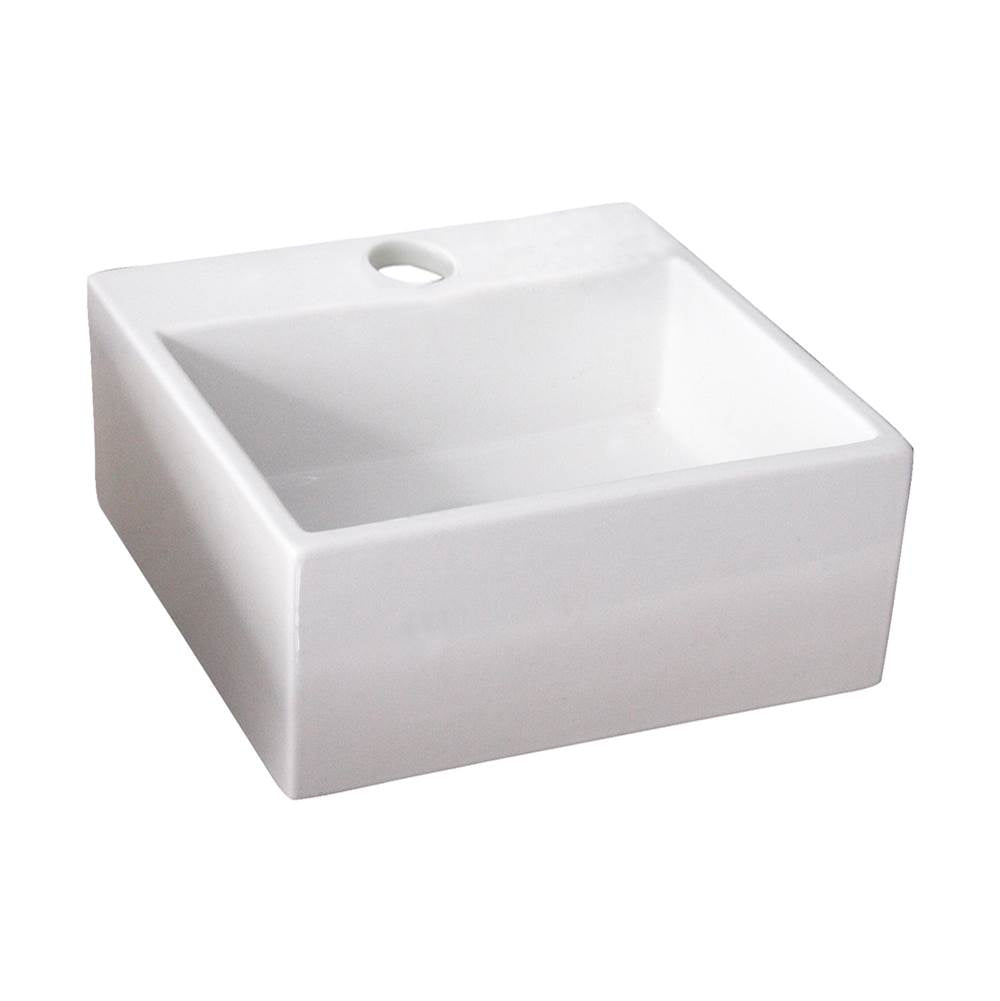Barclay 4-382WH Mini Nova Wall - Hung Basin 1 - Hole  - White