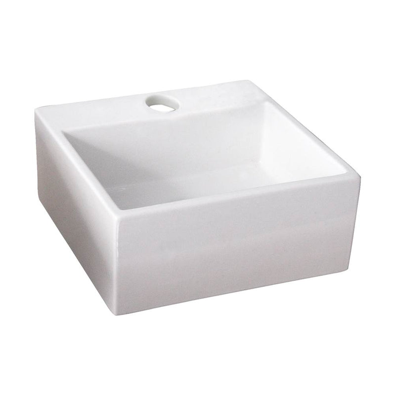 Barclay 4-382WH Mini Nova Wall - Hung Basin 1 - Hole  - White