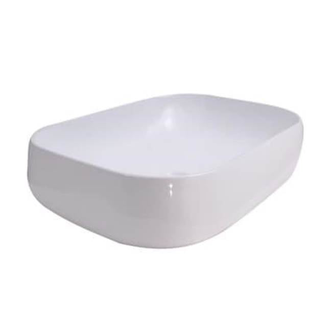 Barclay 4-435WH Celino 450 Rectangular Above Counter Basin  - White