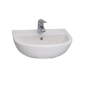 Barclay 4-544WH Compact 545 Wall Hung Basin 4" Centerset  - White