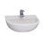 Barclay 4-624WH Compact 500 Wall - Hung Basin 4" Centerset  - White