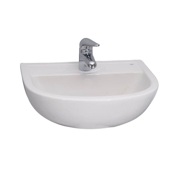Barclay 4-628WH Compact 500 Wall - Hung Basin 8 Widespread  - White