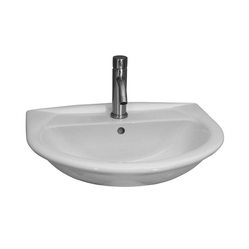 Barclay 4-838WH Karla 550 Wall - Hung Basin 8" Centerset  - White
