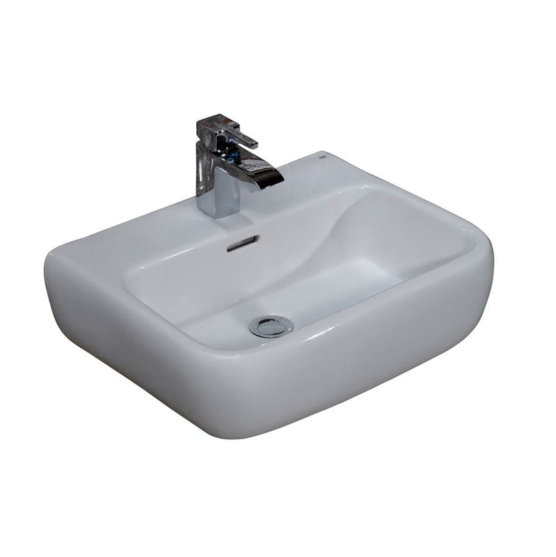 Barclay 4-911WH Metropolita 420 Wall - Hung Basin 1 - Hole  - White