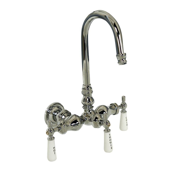 Barclay 4000-PL Leg Tub Diverter With Porcelain Lever Holders Acry Tub