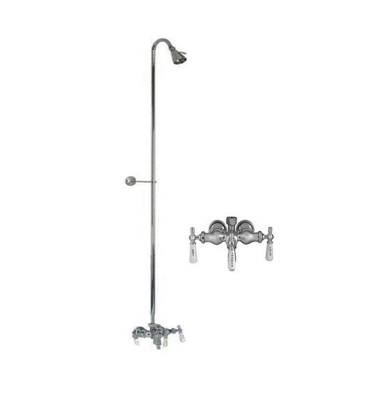 Barclay 4030-PL-CP Diverter Faucet Old Style Fct For Cast Iron Tubs  - Polished Chrome