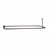Barclay 4152-48 Rectangular Shower Rod With Side Sprt 48 x 24