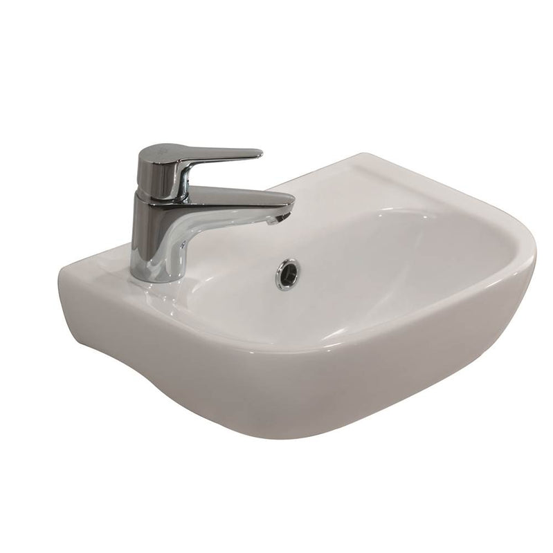 Barclay 4L-2000WH Caroline 380 Wall - Hung Basin Faucet Hole on Left - White