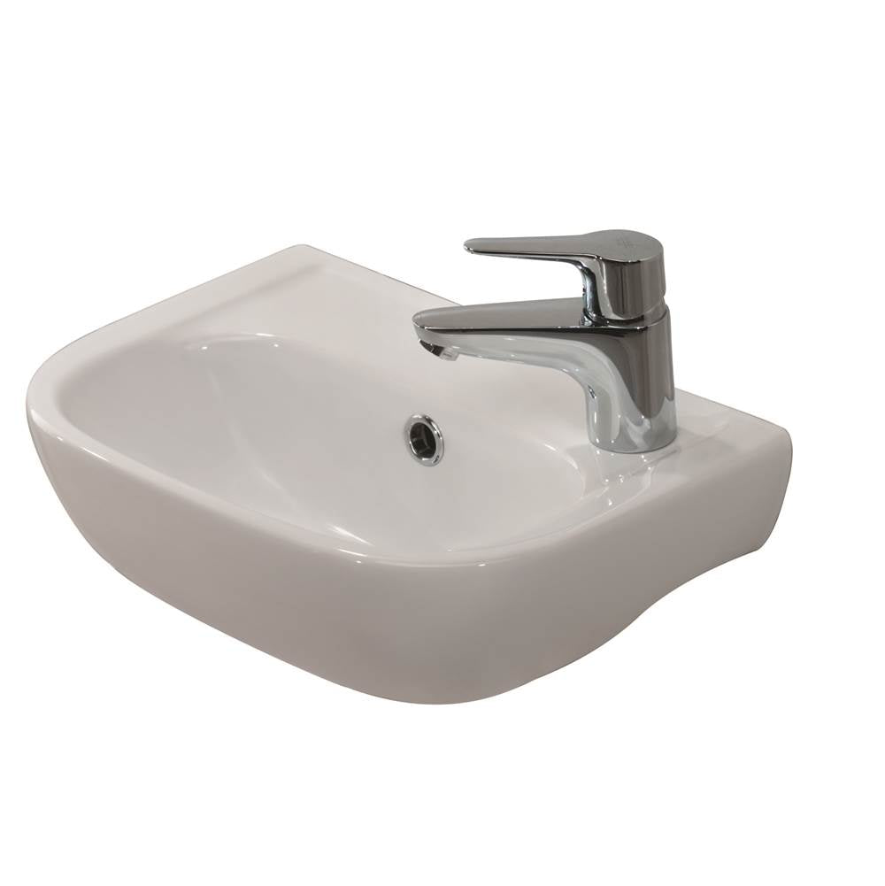 Barclay 4R-2000WH Caroline 380 Wall - Hung Basin Faucet Hole on Right - White