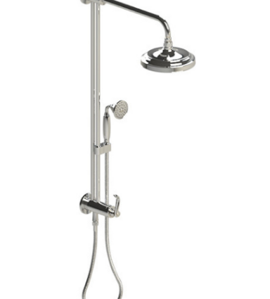 Rubinet 4UET2 Bar With Iet At Shower Head, Include 8 Shower Head, 12 Shower Arm, 30 Adjustable Slide Bar (Can Be Cut To Suit), Hand Held Shower Diverter