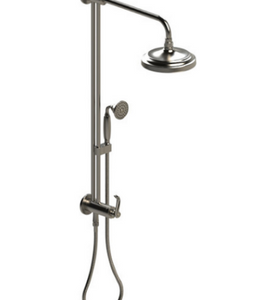 Rubinet 4UET2 Bar With Iet At Shower Head, Include 8 Shower Head, 12 Shower Arm, 30 Adjustable Slide Bar (Can Be Cut To Suit), Hand Held Shower Diverter