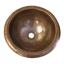 Load image into Gallery viewer, Barclay 6713 Abita Round Self Rimming Basin Hammered